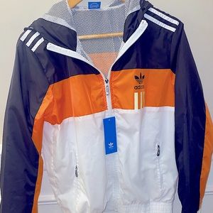 Hooded adidas windbreaker